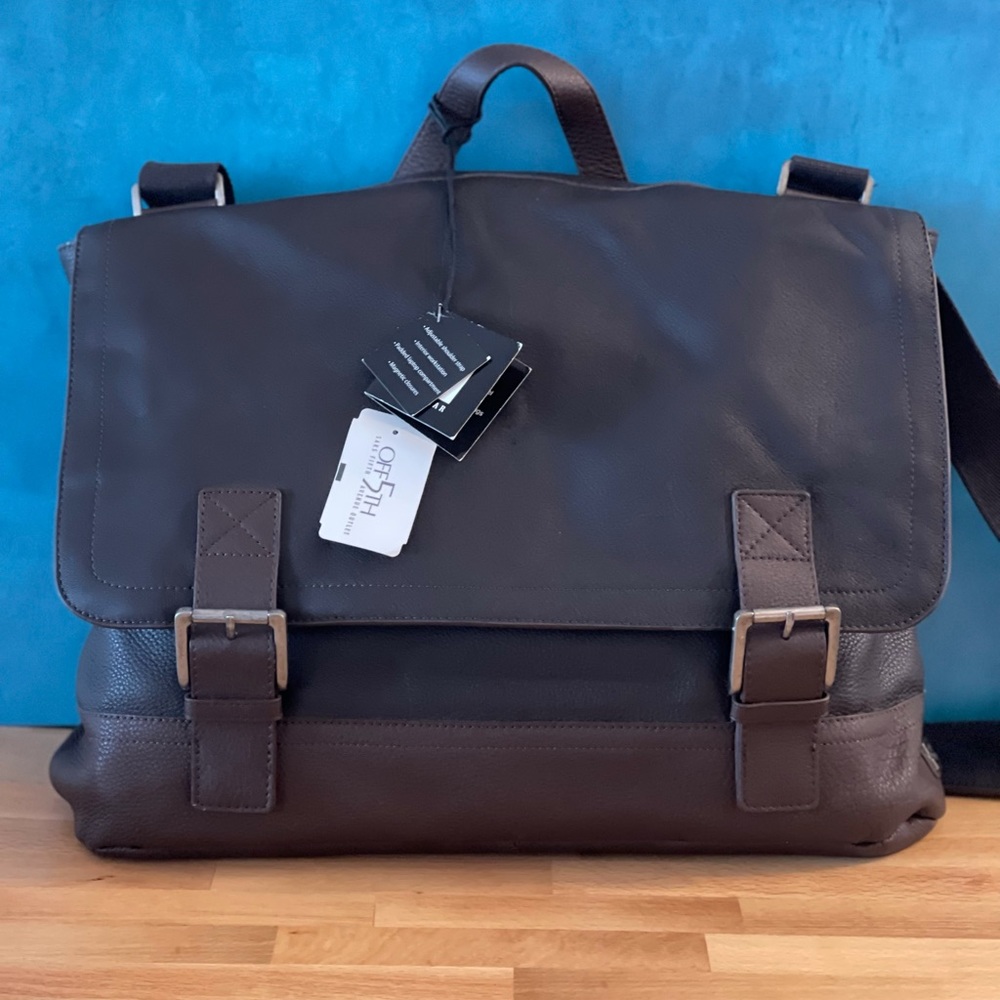 Genuine Leather Laptop Bag by Block Headwear
